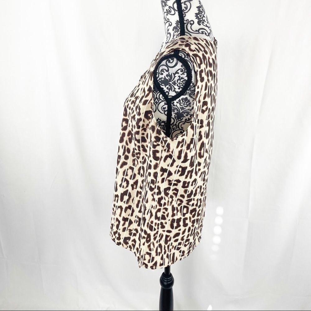 Cabi Ginger Leopard Print Shell Keyhole Tank Top - image 7